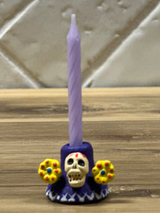 Day of the Dead Altar Mini Candle (skull)
