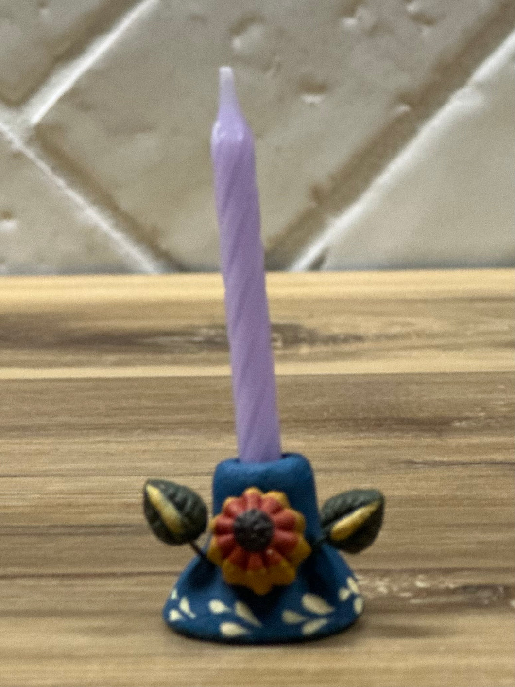 Day of the Dead Altar Mini Candle (Sunflower)