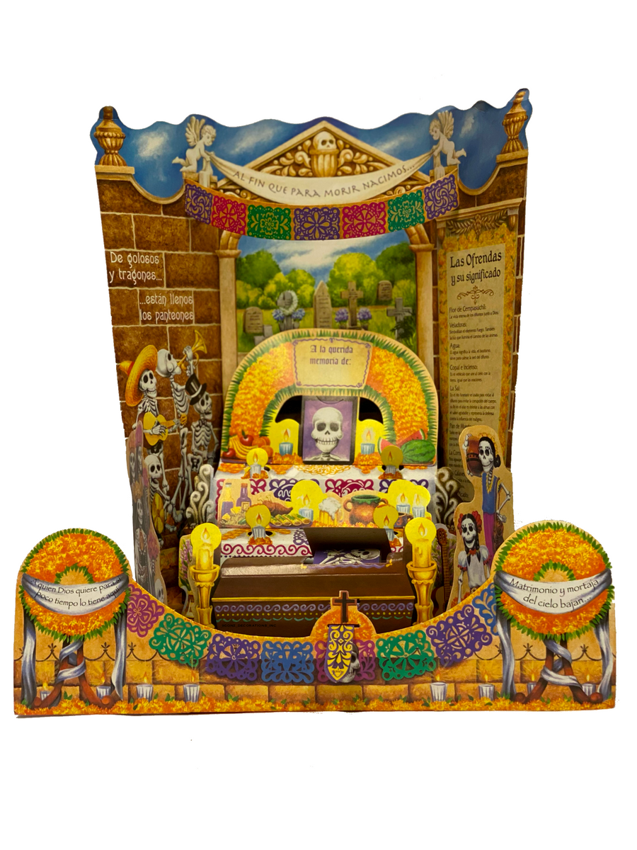 Día de muertos paper altar (lit) – Gonz decorations