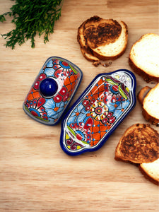 Talavera butter dish