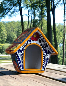 Talavera wall hanging bird house