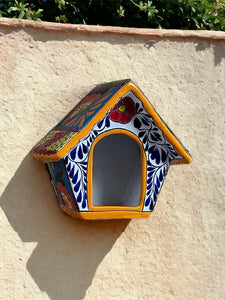 Talavera wall hanging bird house