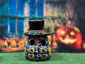 Ceramic jack o’lantern top hat