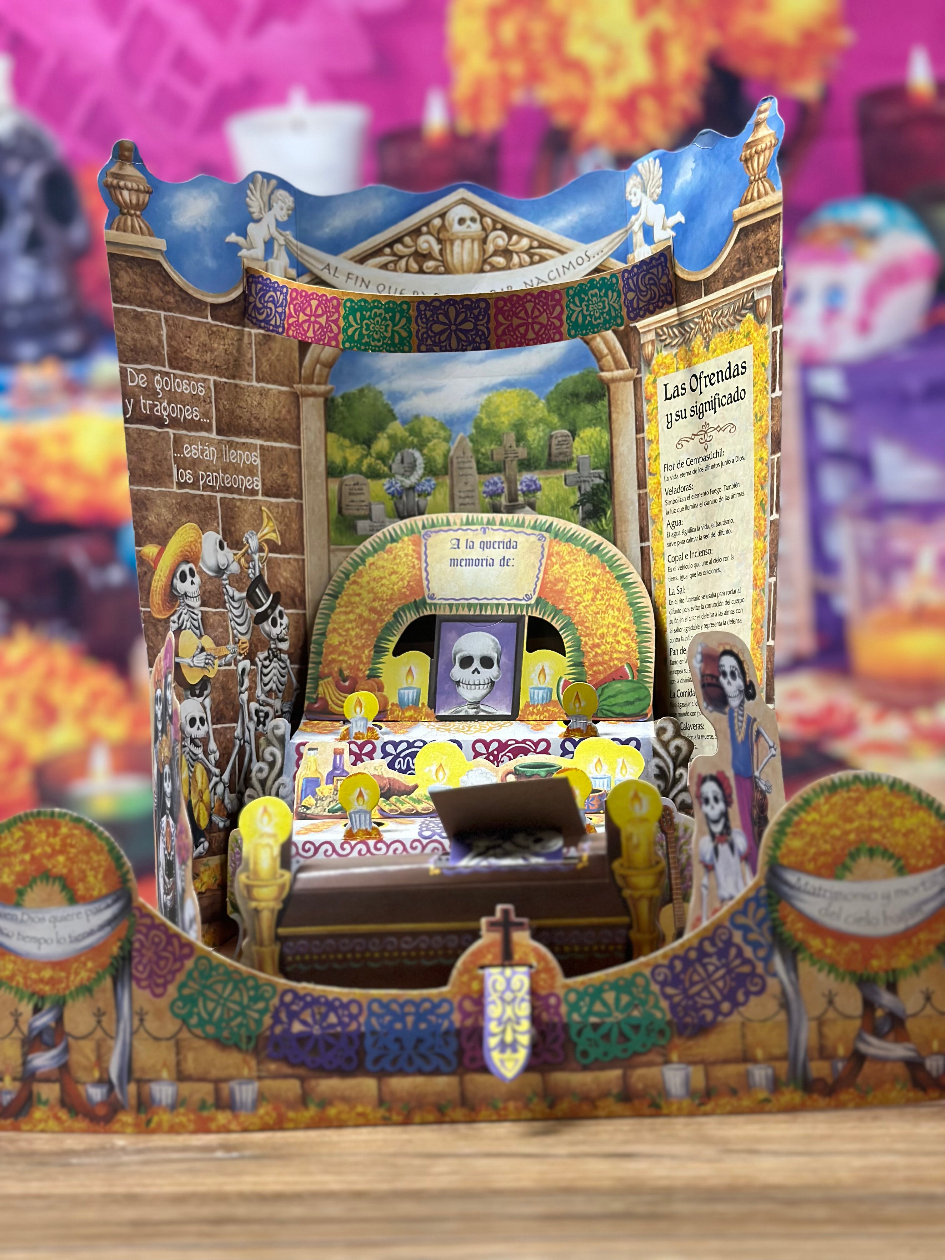 Día de muertos paper altar (lit) – Gonz decorations