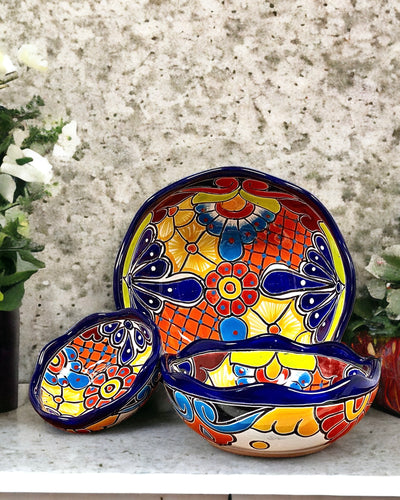 Scalloped Talavera bowl