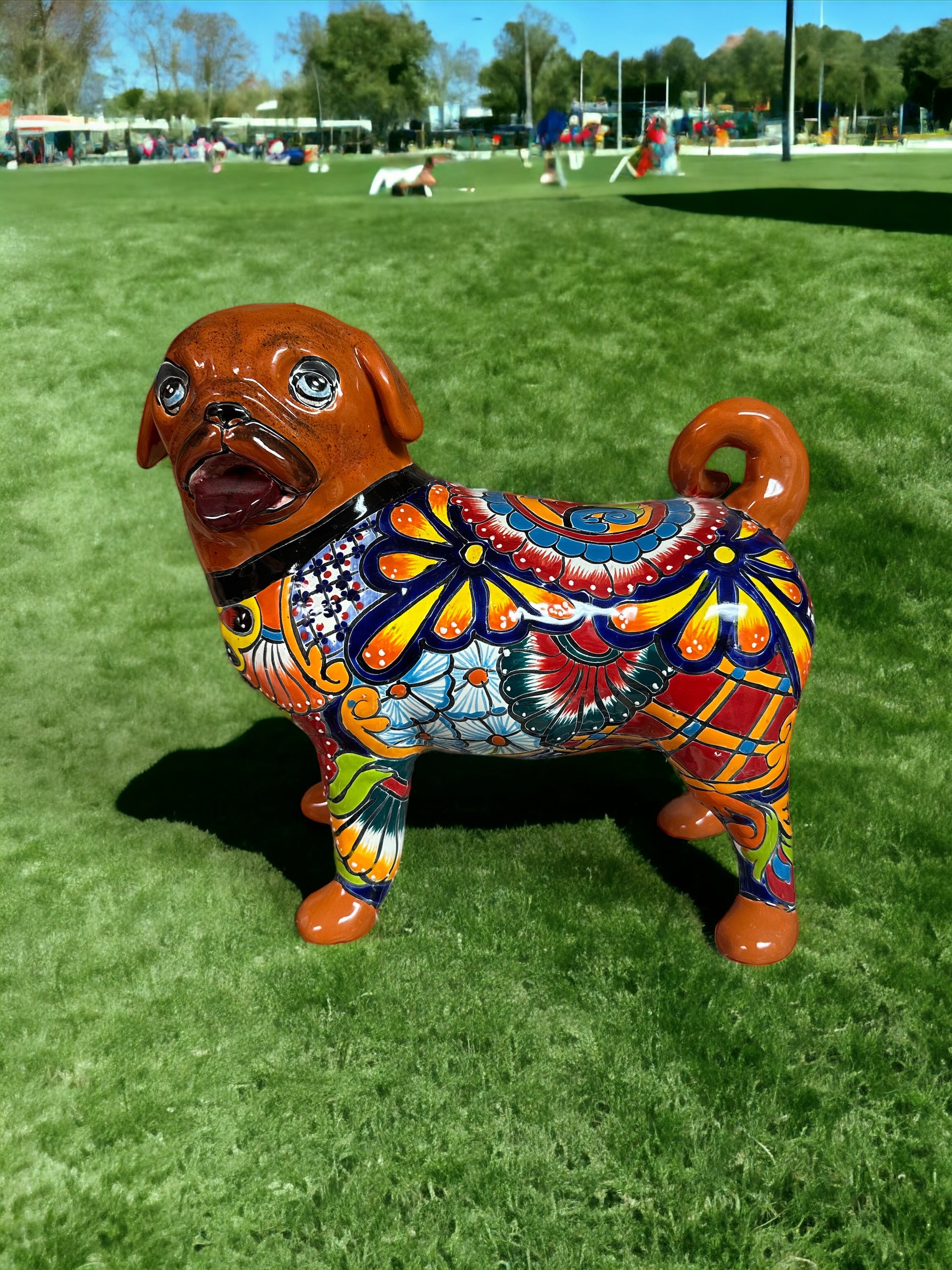 Ceramic Talavera pug – Gonz decorations