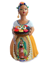 Load image into Gallery viewer, Guadalupe Lupita con flores