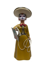 Load image into Gallery viewer, Día de muertos charra (mustard)