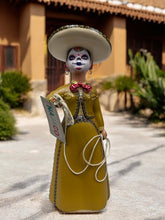 Load image into Gallery viewer, Día de muertos charra (mustard)