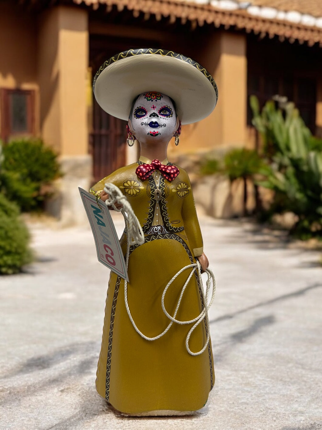 Día de muertos charra (mustard)