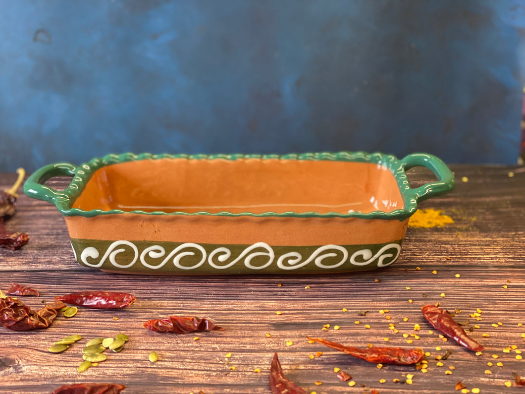 Clay casserole green