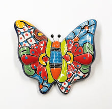 Load image into Gallery viewer, Med talavera butterfly (cobalt)