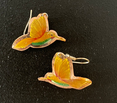 Copper hummingbirds (yellow)
