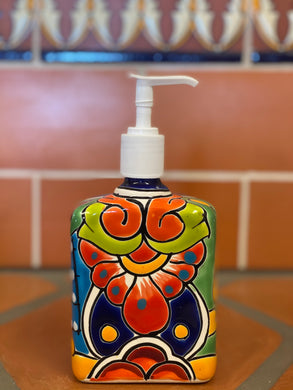 Mexican Talavera Soap Dispenser