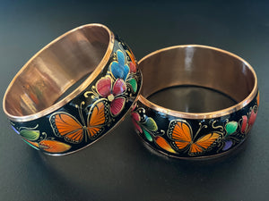 Black copper bracelet (butterfly)