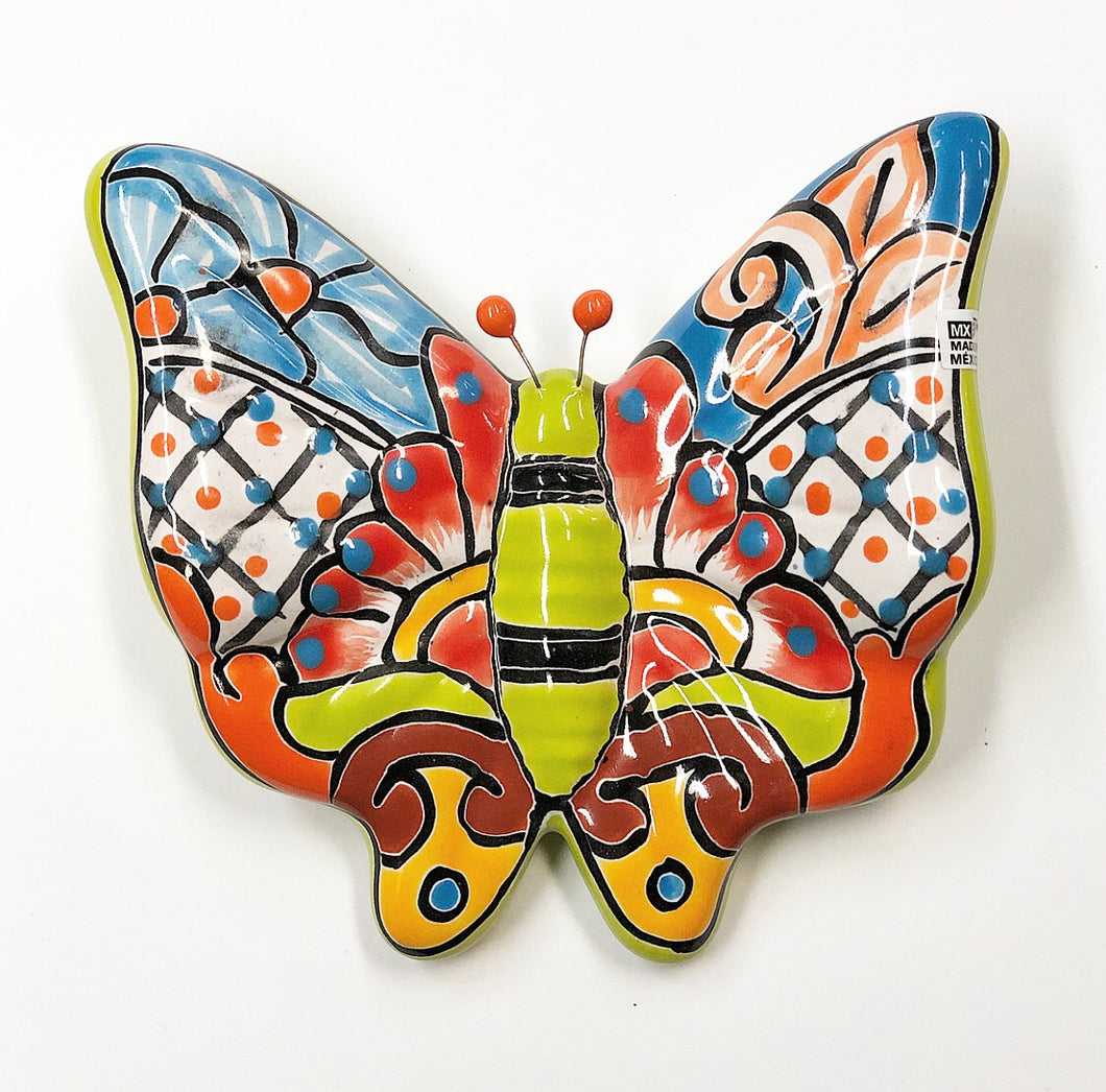 Med talavera butterfly (lime green)