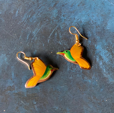 colibrí earrings