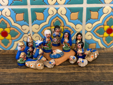 Mini nativity (blue)