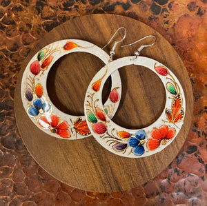 Md copper earrings (monarch)